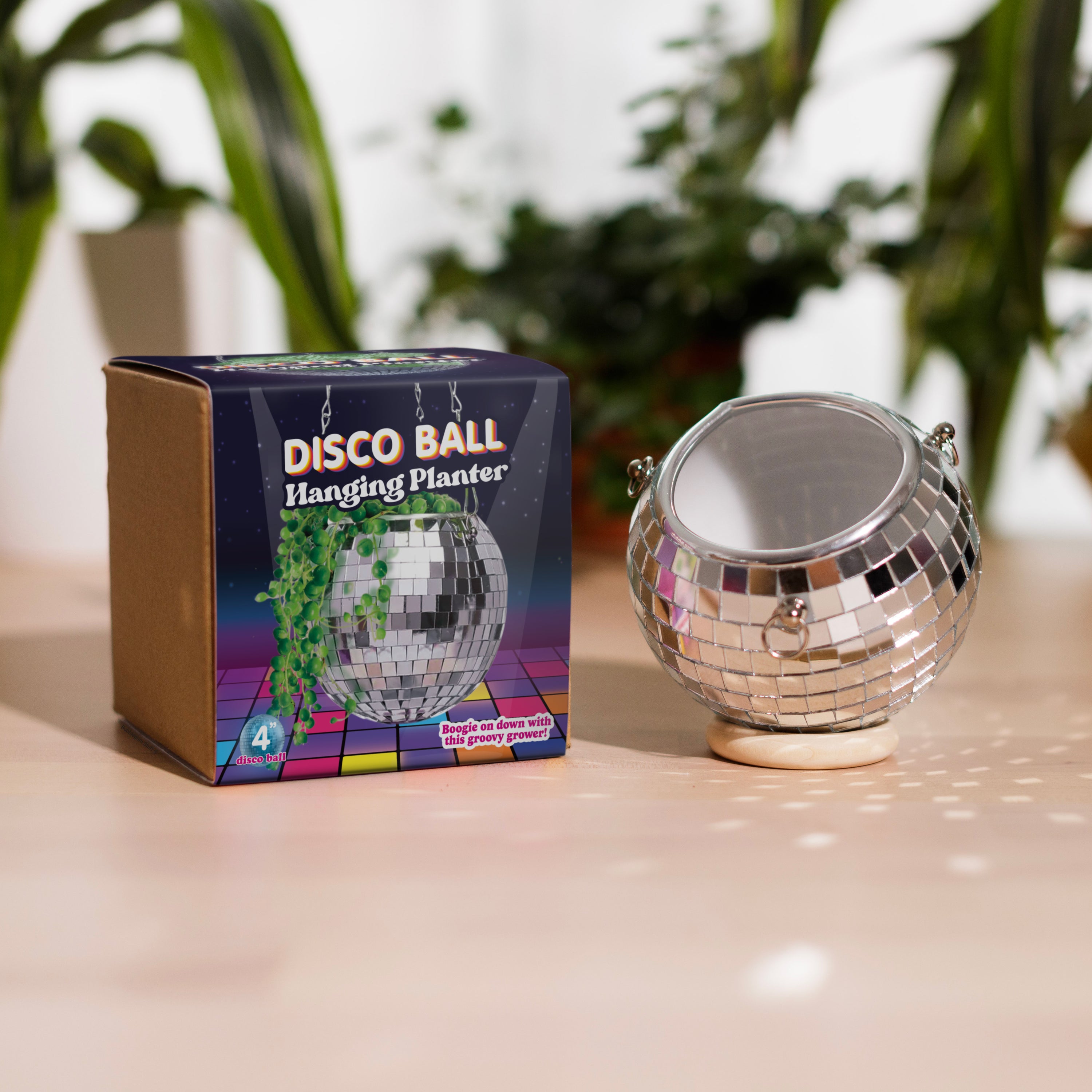Disco Ball Hanging Planter (4-inch)