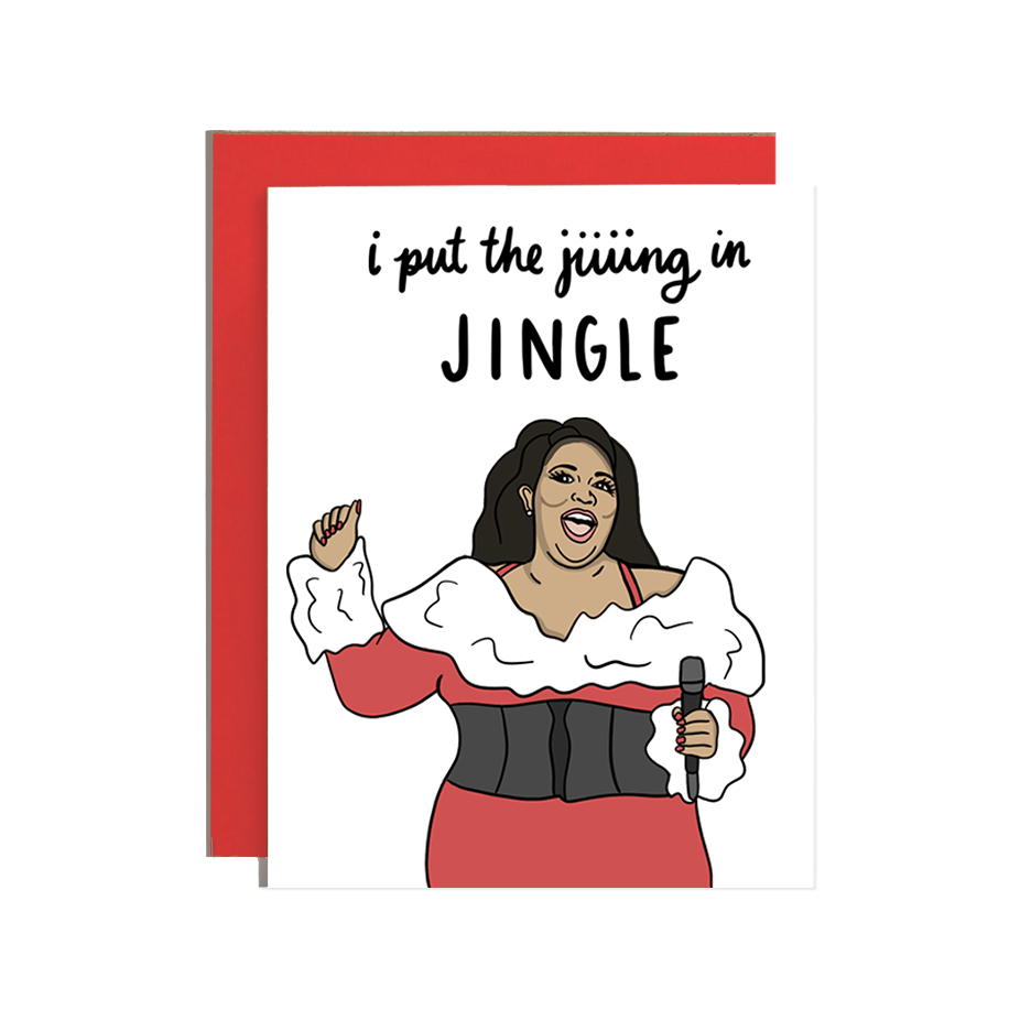 Jing in Jingle Christmas Greeting Card