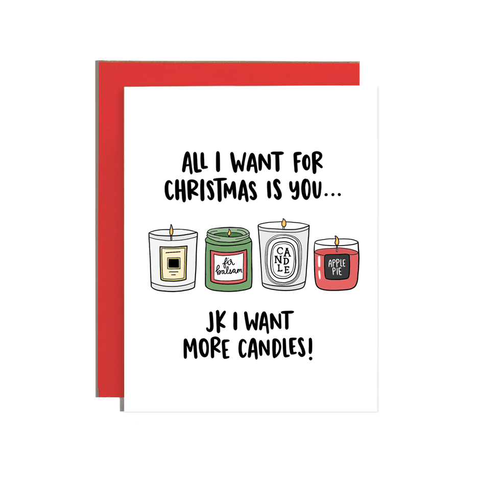 Candles Christmas Card