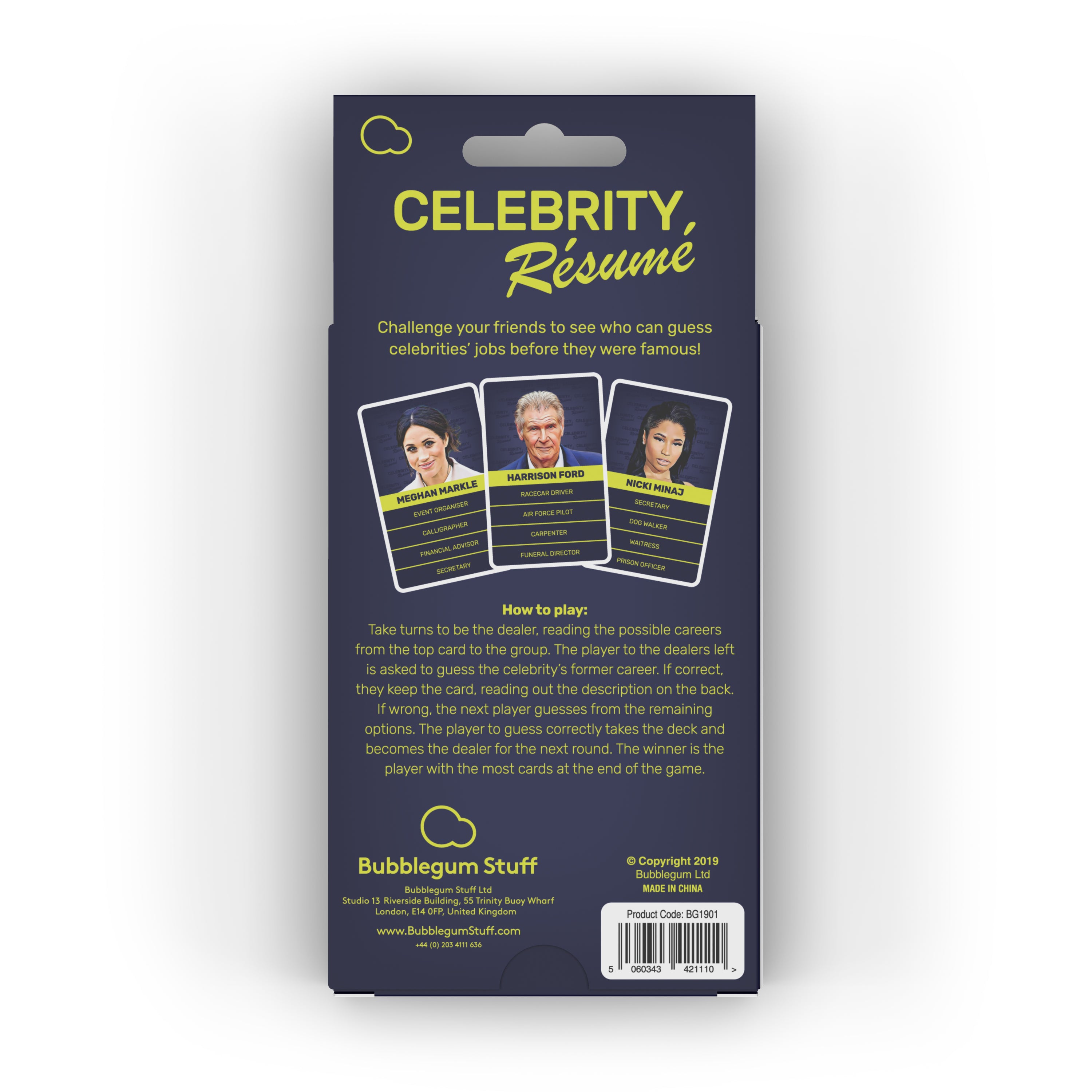 Celebrity Resumé - US Edition