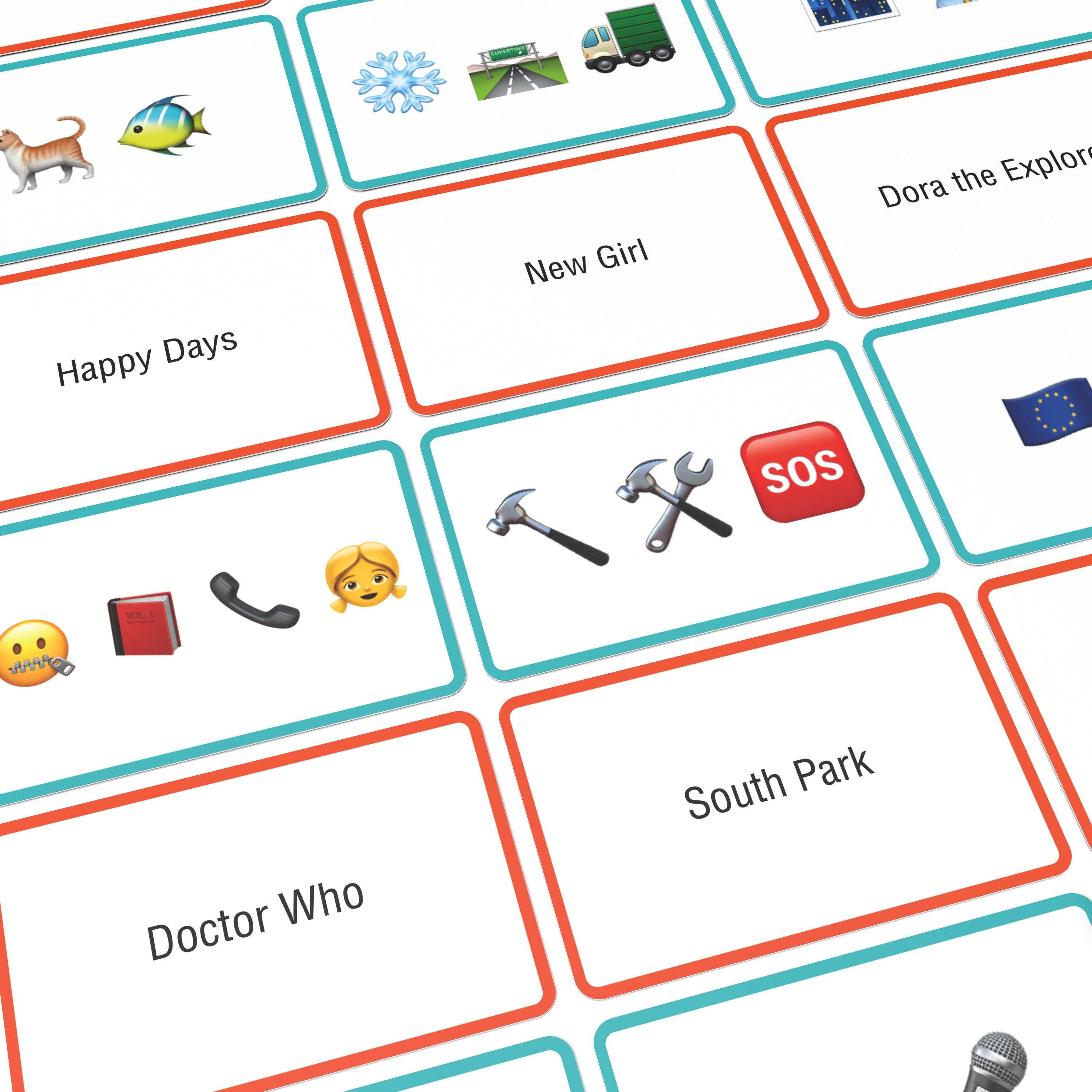 Name the Emoticon Card Game - TV Edition