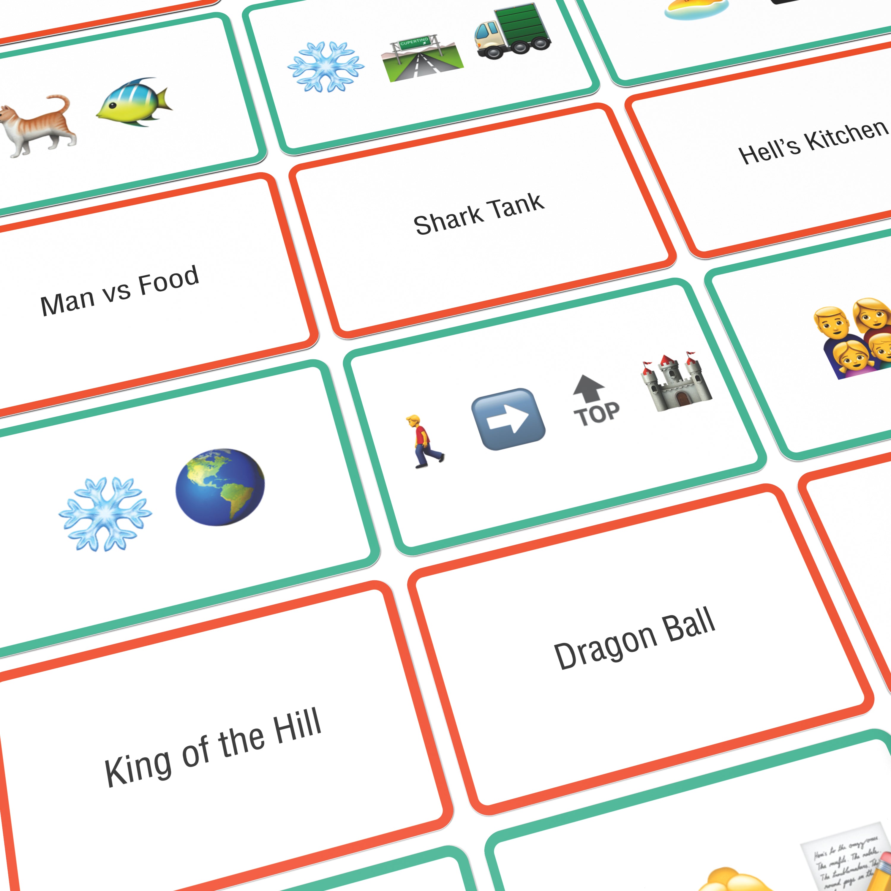 Name the Emoticon Card Game - US TV Edition