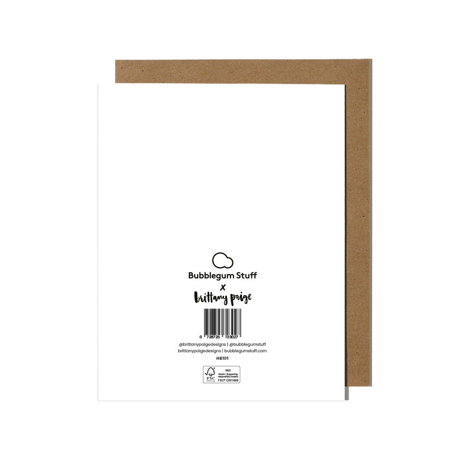 Brat Birthday Greetings Card
