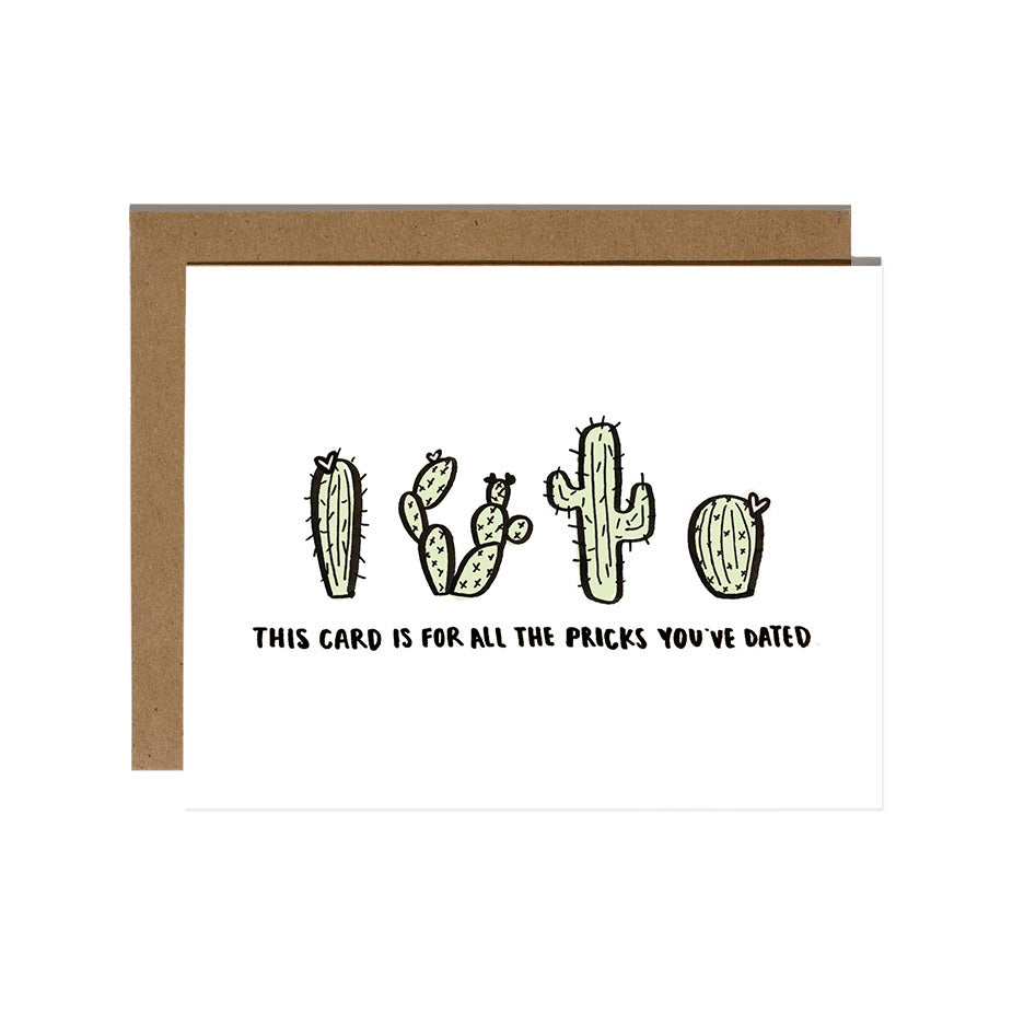 All the Pricks You've Dated Break Up Card