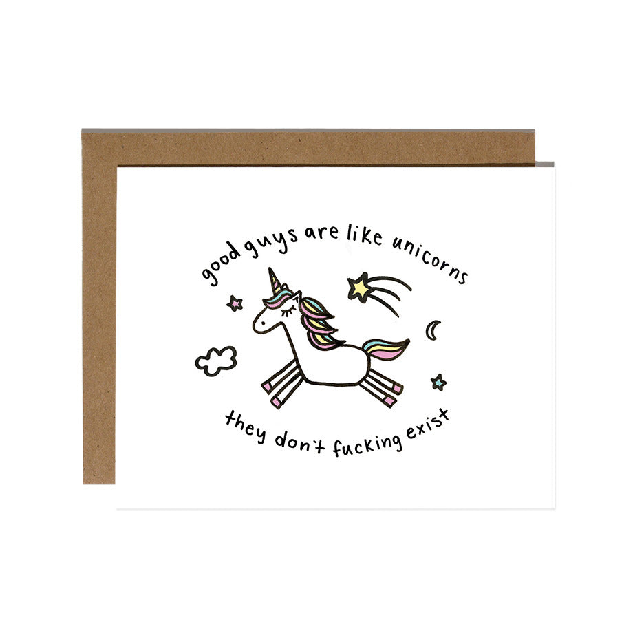 Unicorns Break Up Card