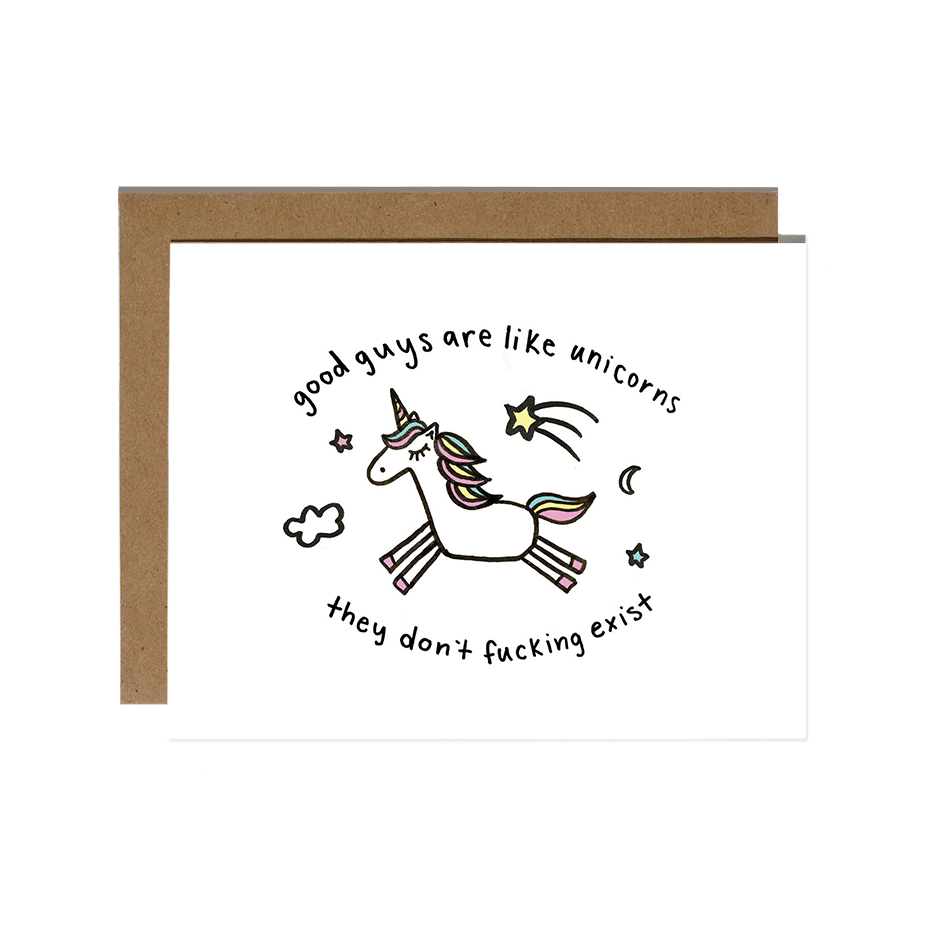 Unicorns Break Up Card