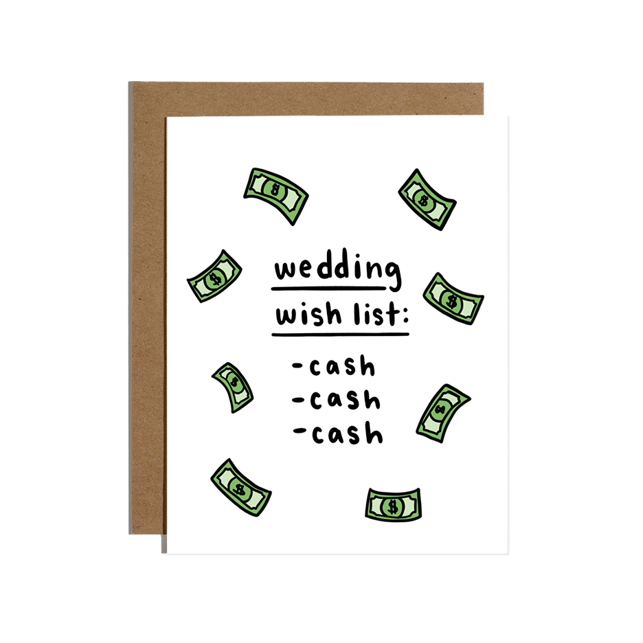 Wedding Cash Greeting Card