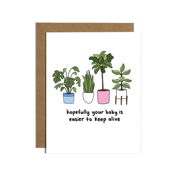 Plants Baby Greeting Card