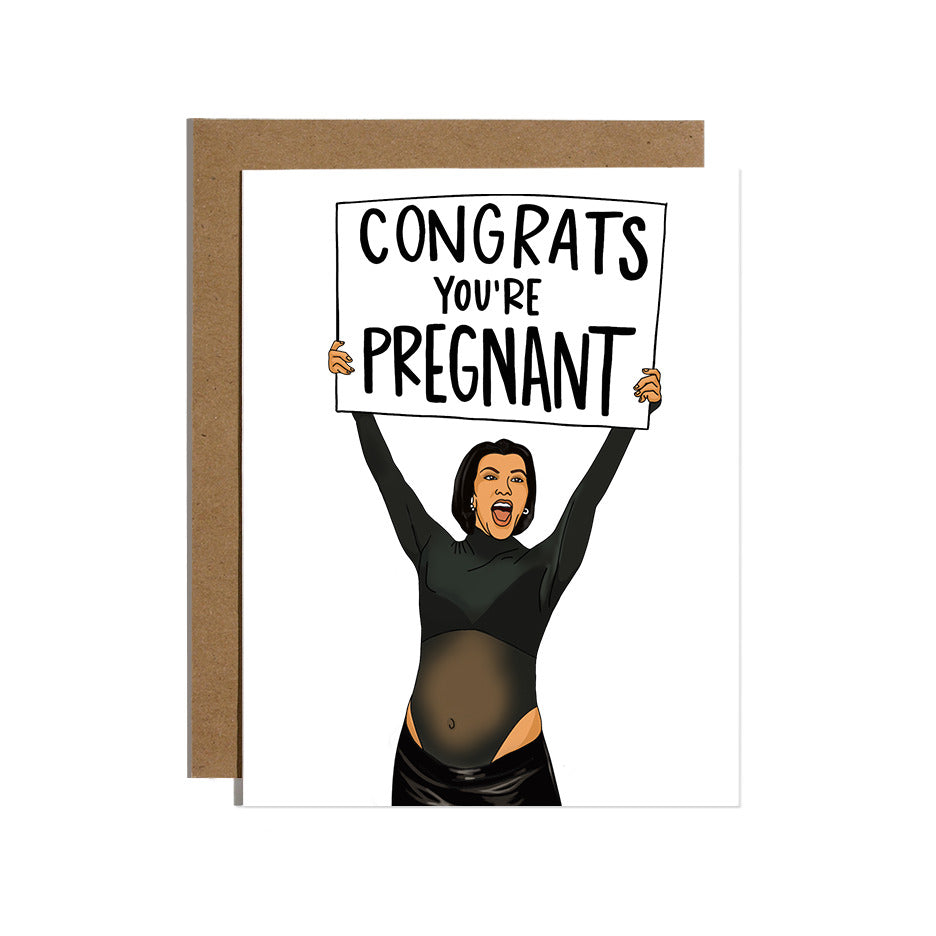 Kourtney Pregnancy Greeting Card