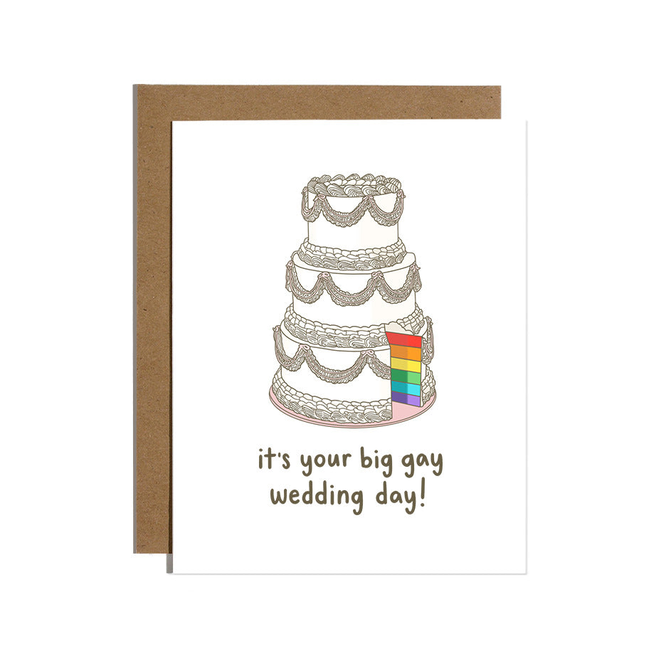 Gay Wedding Cake Greeting Card