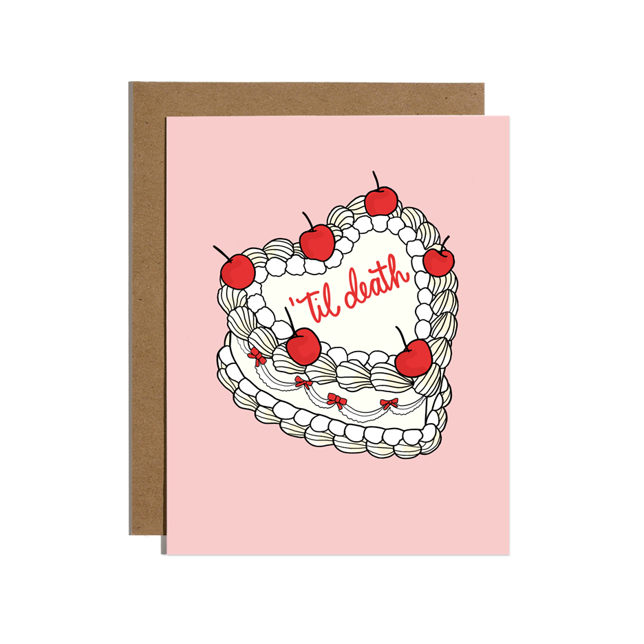 ‘Til Death Do Us Part Cake Card