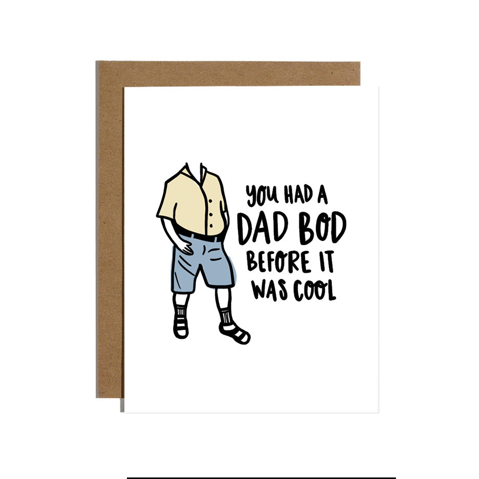 Dad Bod Greeting Card