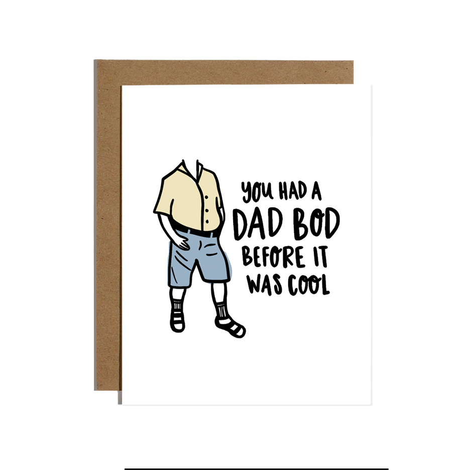 Dad Bod Greeting Card