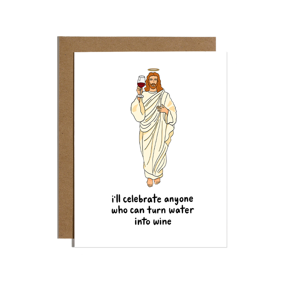 Water into Wine Greeting Card