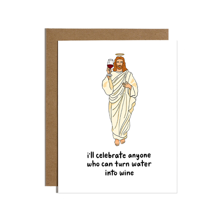 Water into Wine Greeting Card
