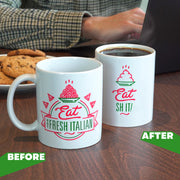 Rude Heat Change Mug - Eat Fresh Italian