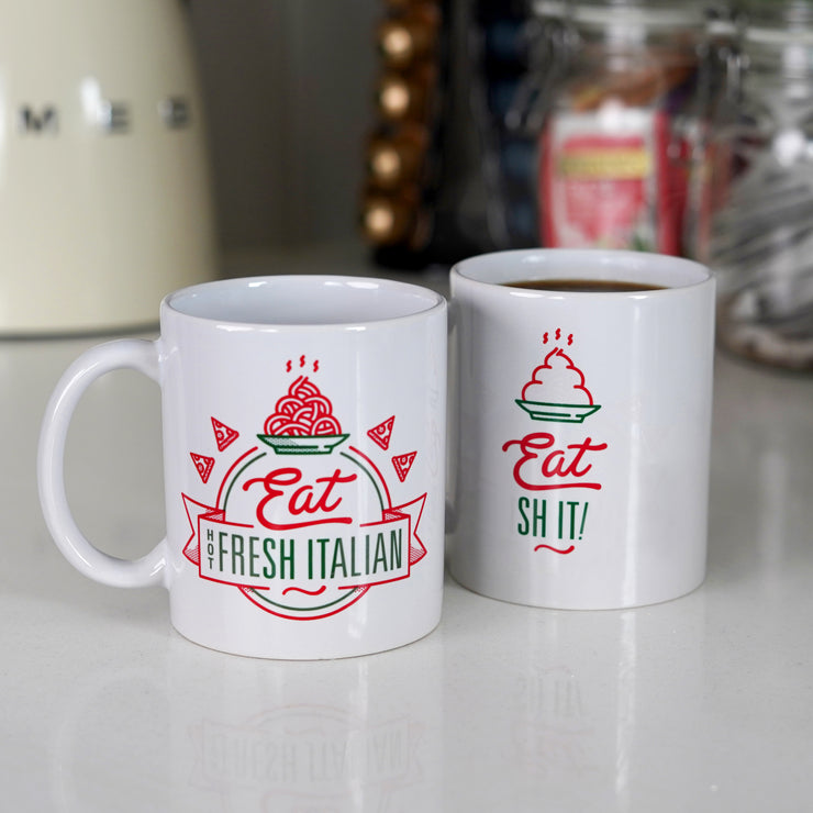 Rude Heat Change Mug - Eat Fresh Italian