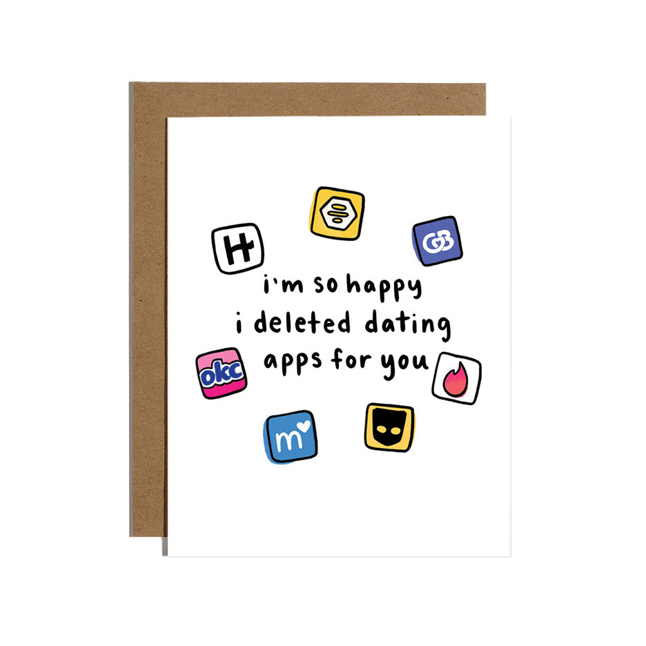 Deleted Apps Greeting Card