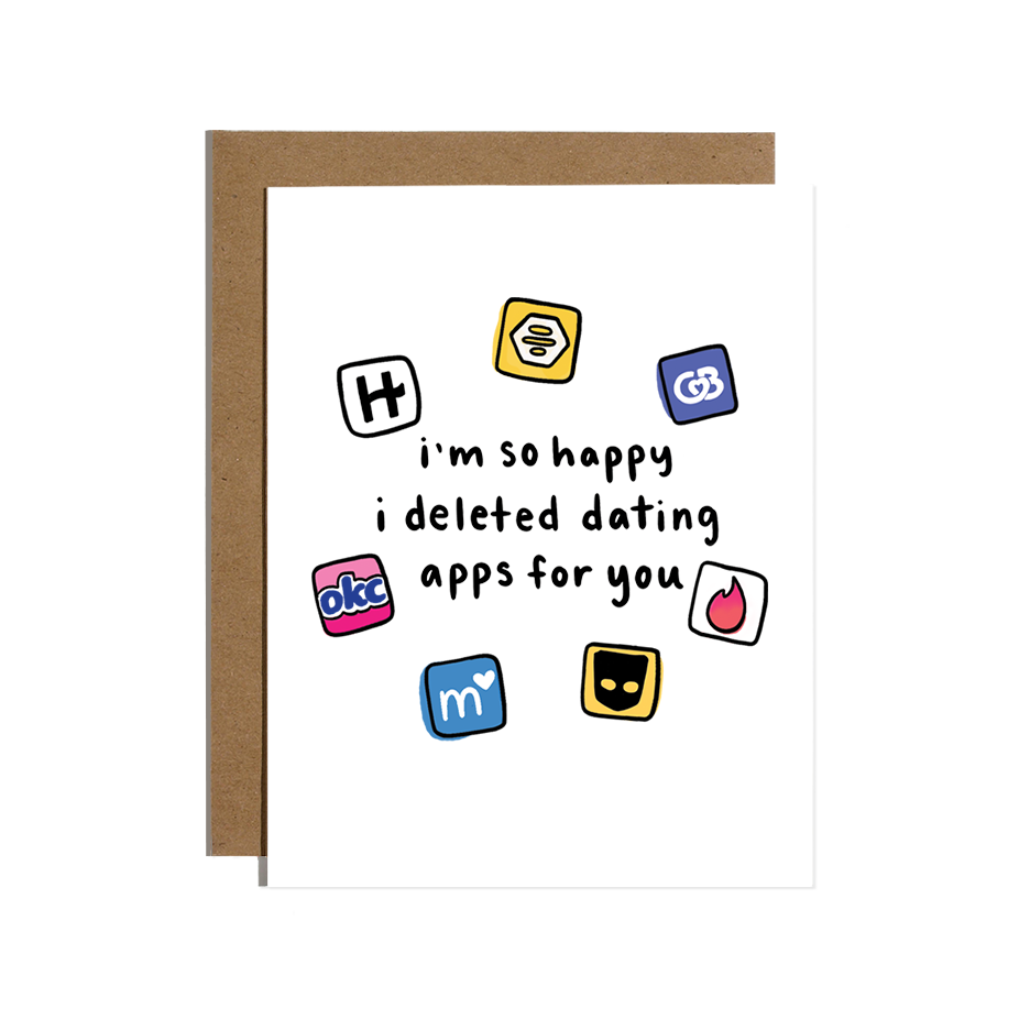 Deleted Apps Greeting Card