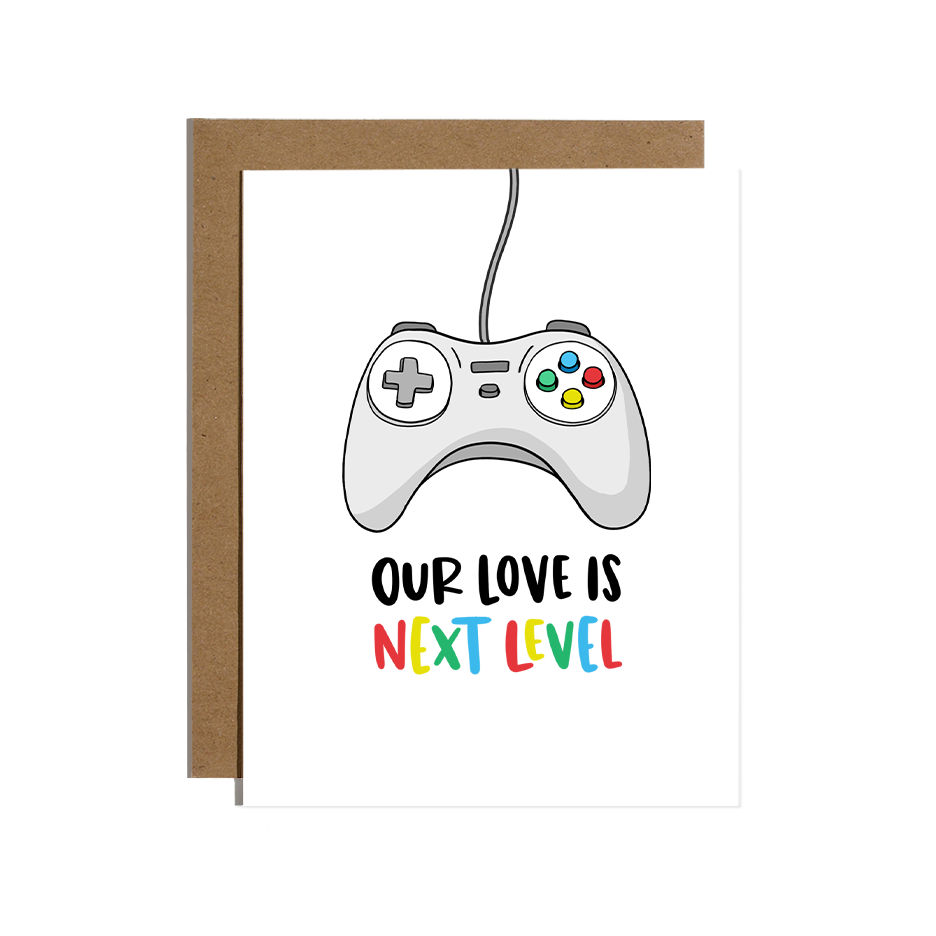 Our Love is Next Level Greetings Card