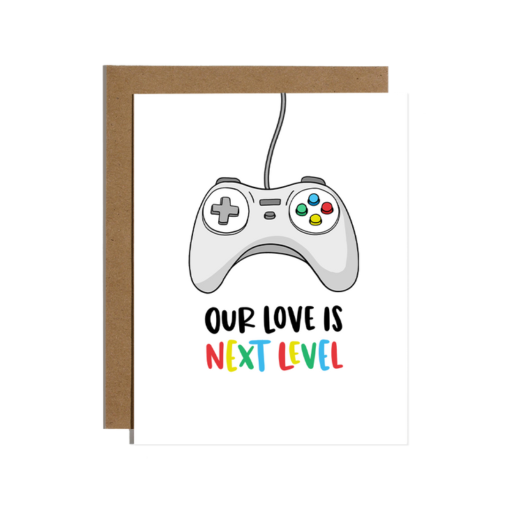 Our Love is Next Level Greetings Card