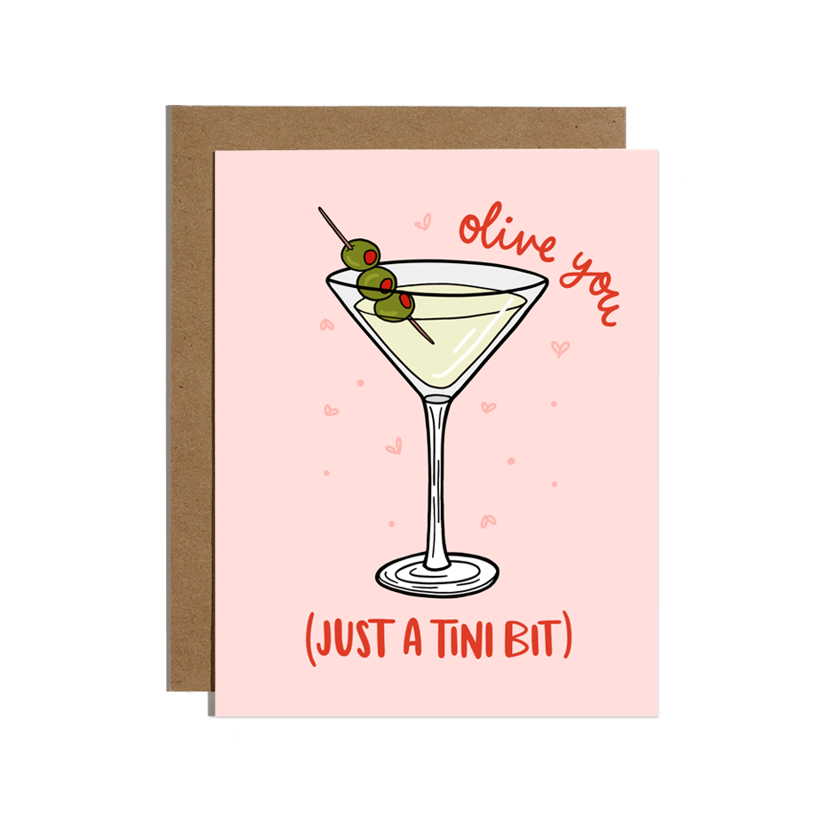 Olive You A Tini Bit Martini Card