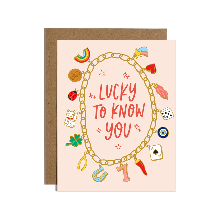 Lucky To Know You Bracelet Card