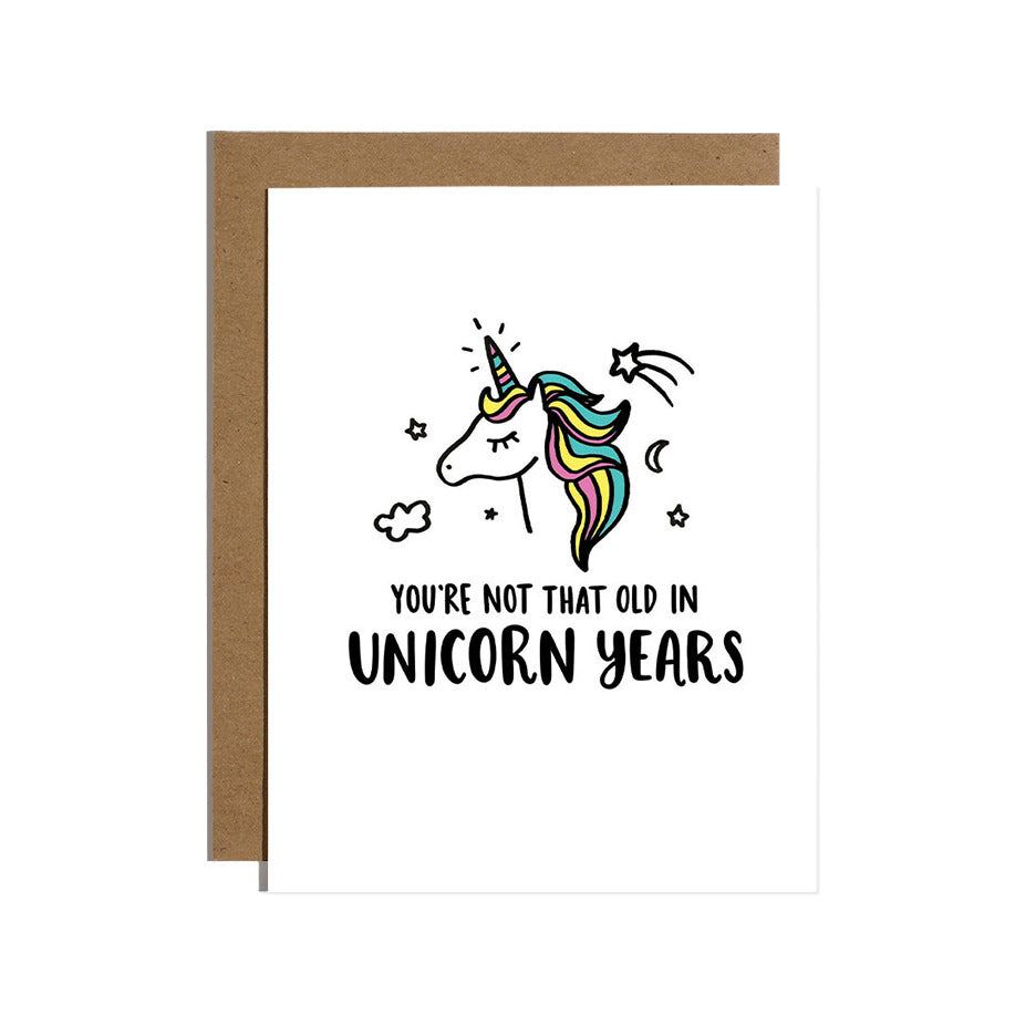 Unicorn Years Birthday Card