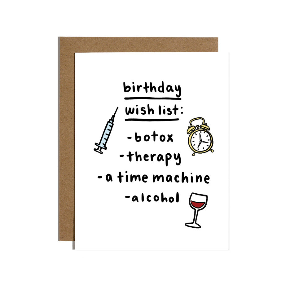 Birthday Wishlist Greeting Card