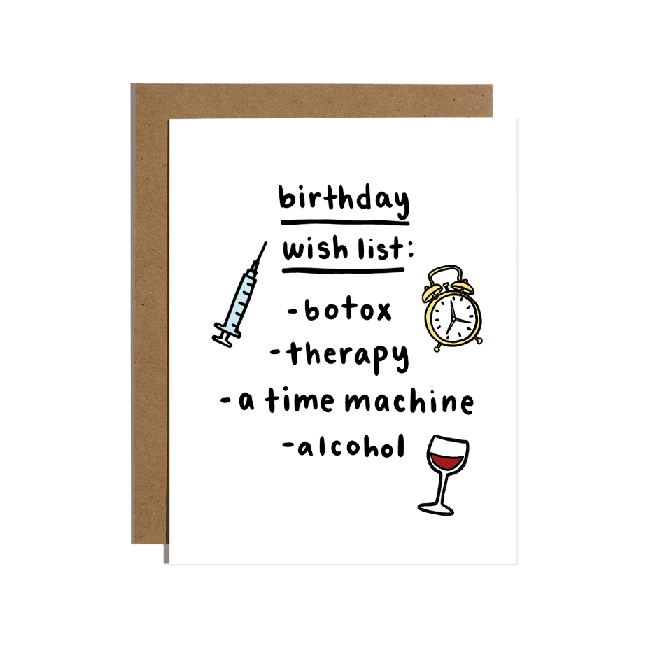 Birthday Wishlist Greeting Card