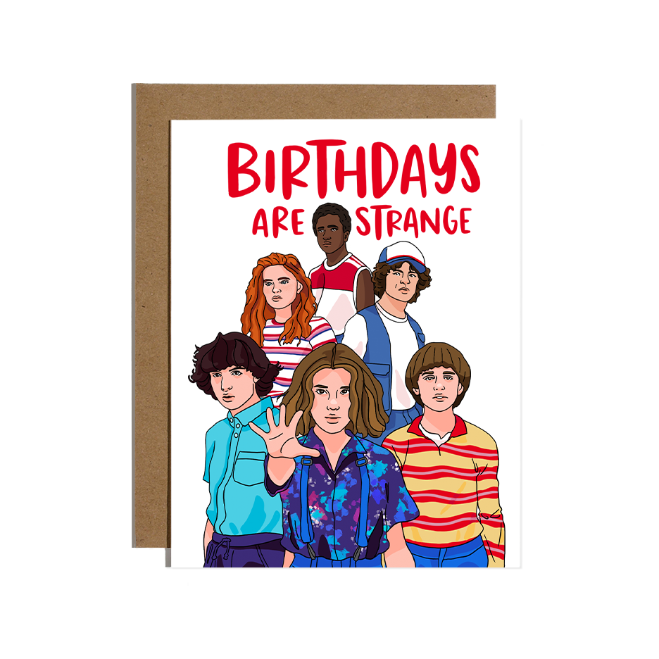 Stranger Things Birthday Card