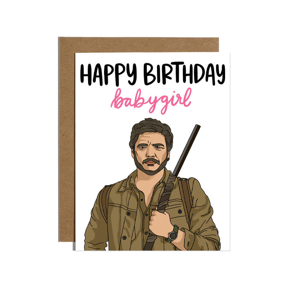 Pedro 'Baby Girl' Birthday Card