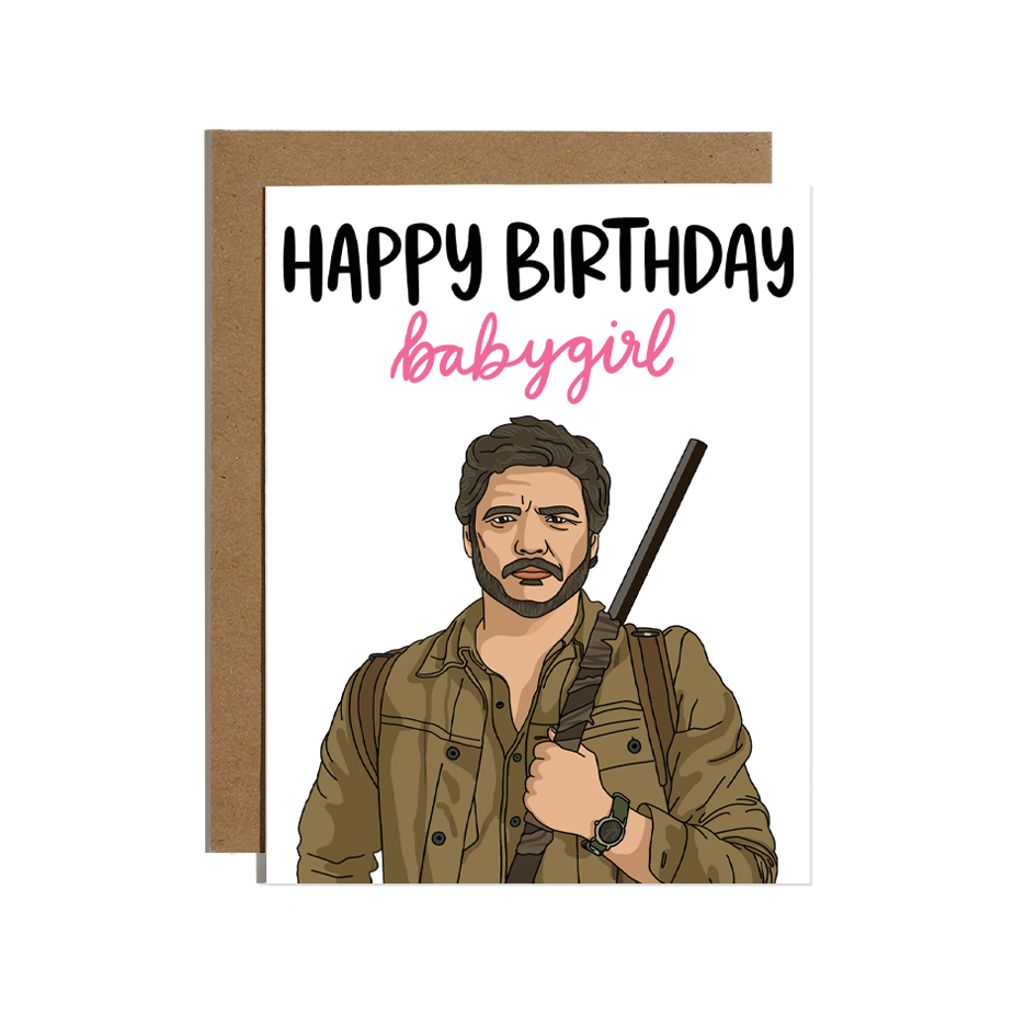Pedro 'Baby Girl' Birthday Card