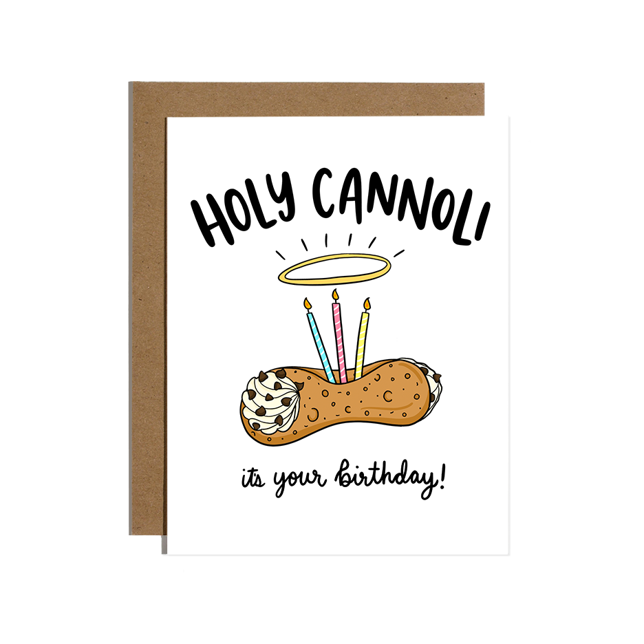 Holy Cannoli Greeting Card