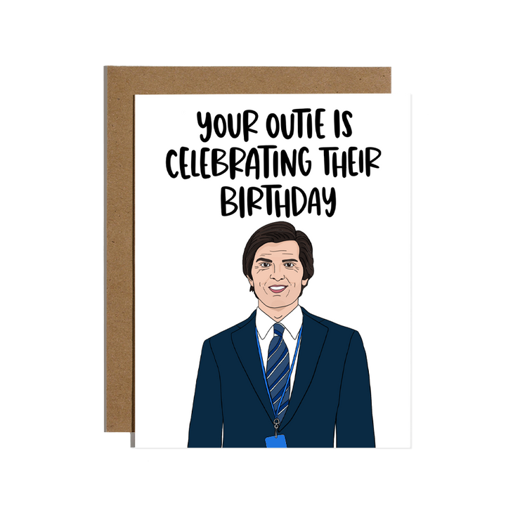 Outie Severance Birthday Greeting Card