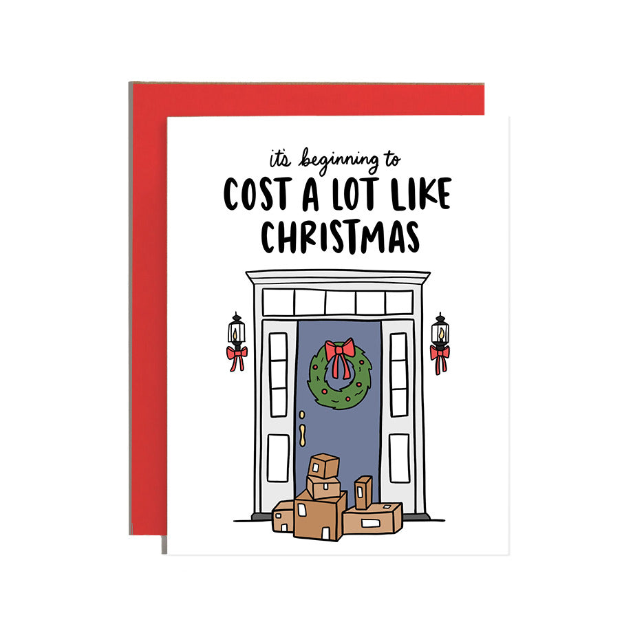 Cost Like Xmas Greeting Card