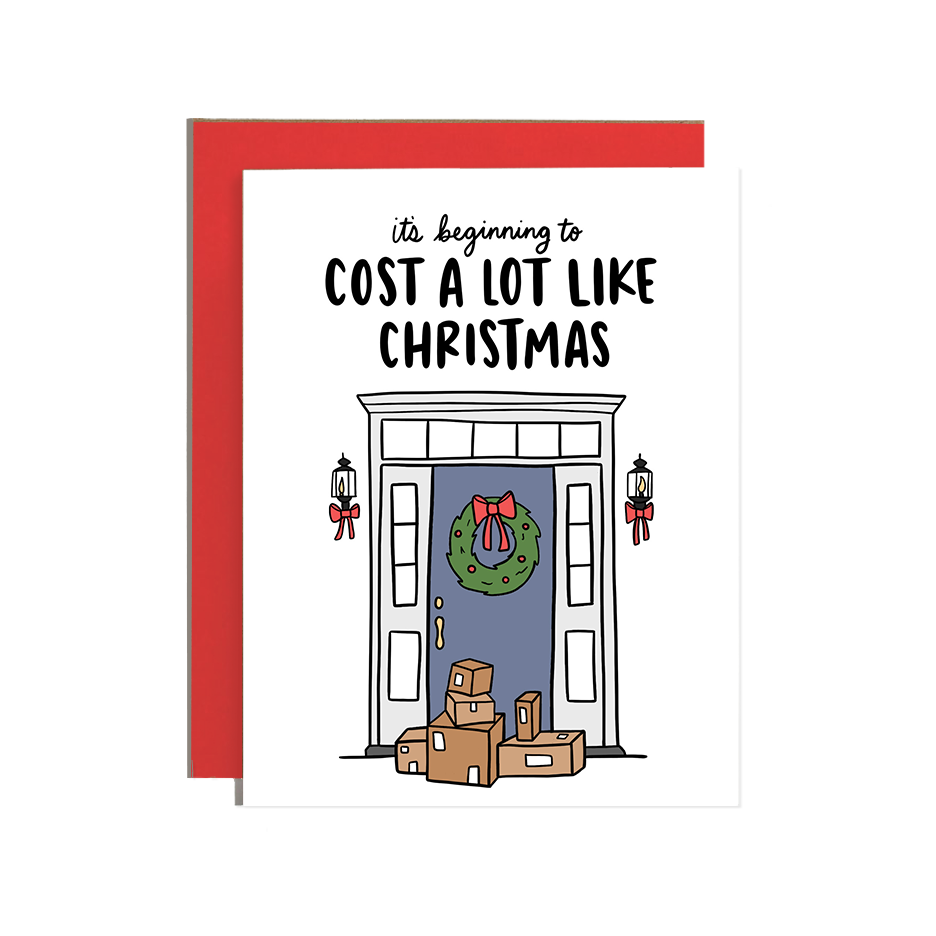 Cost Like Xmas Greeting Card