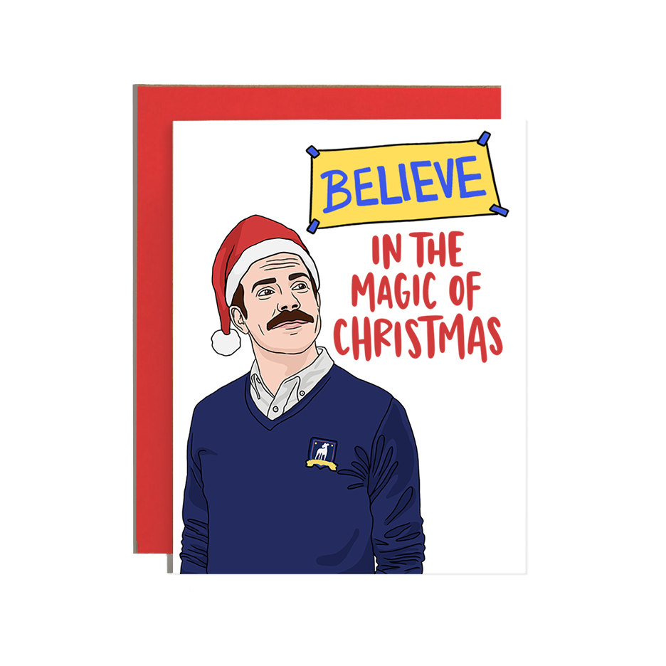 Ted Lasso Believe Christmas Card