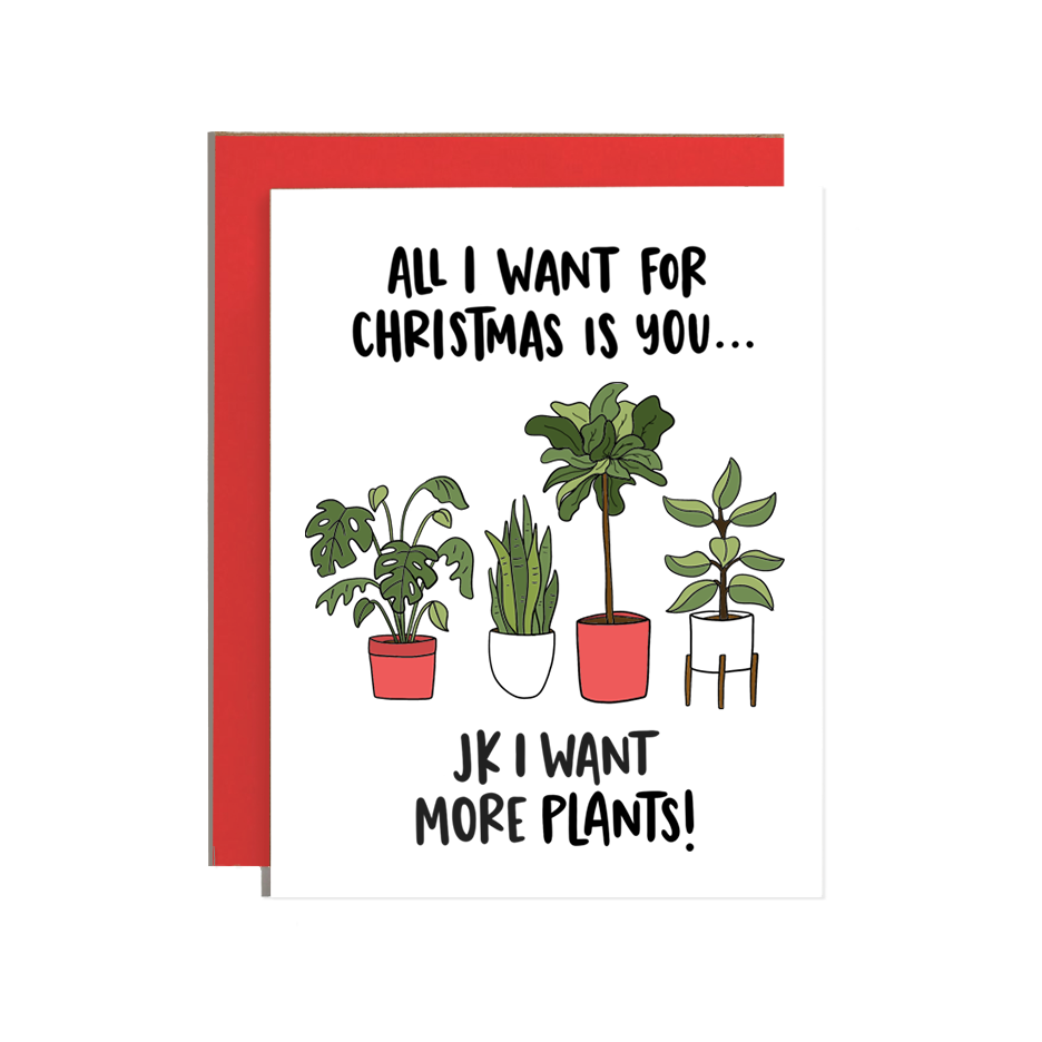 Plants Christmas Card