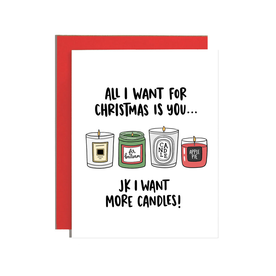 Candles Christmas Card