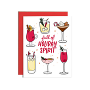 Full of Spirit Christmas Greetings Card