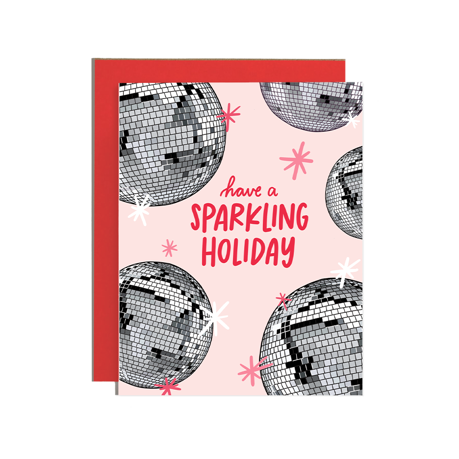 Disco Christmas Greetings Card