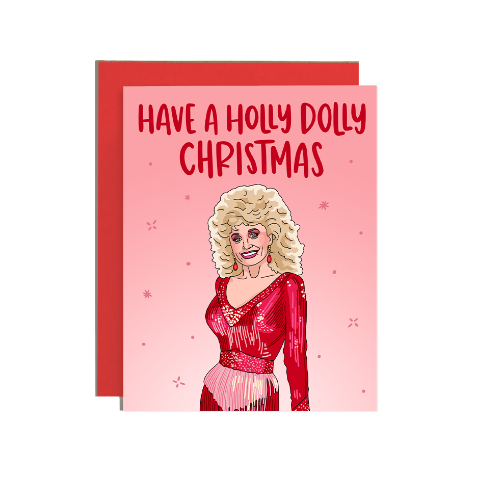 HollyDolly Christmas Greetings Card