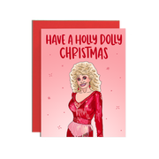 HollyDolly Christmas Greetings Card