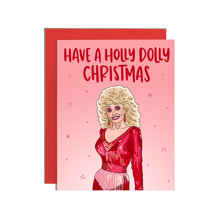 HollyDolly Christmas Greetings Card