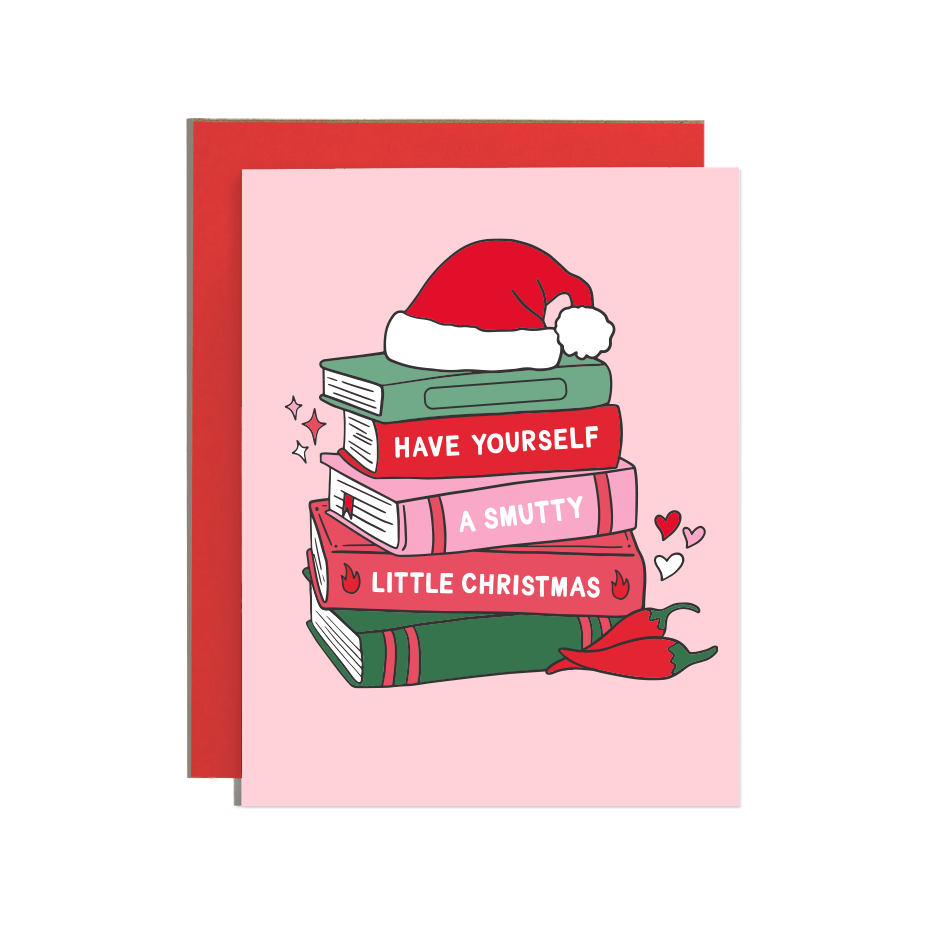 Smutty Books Christmas Card