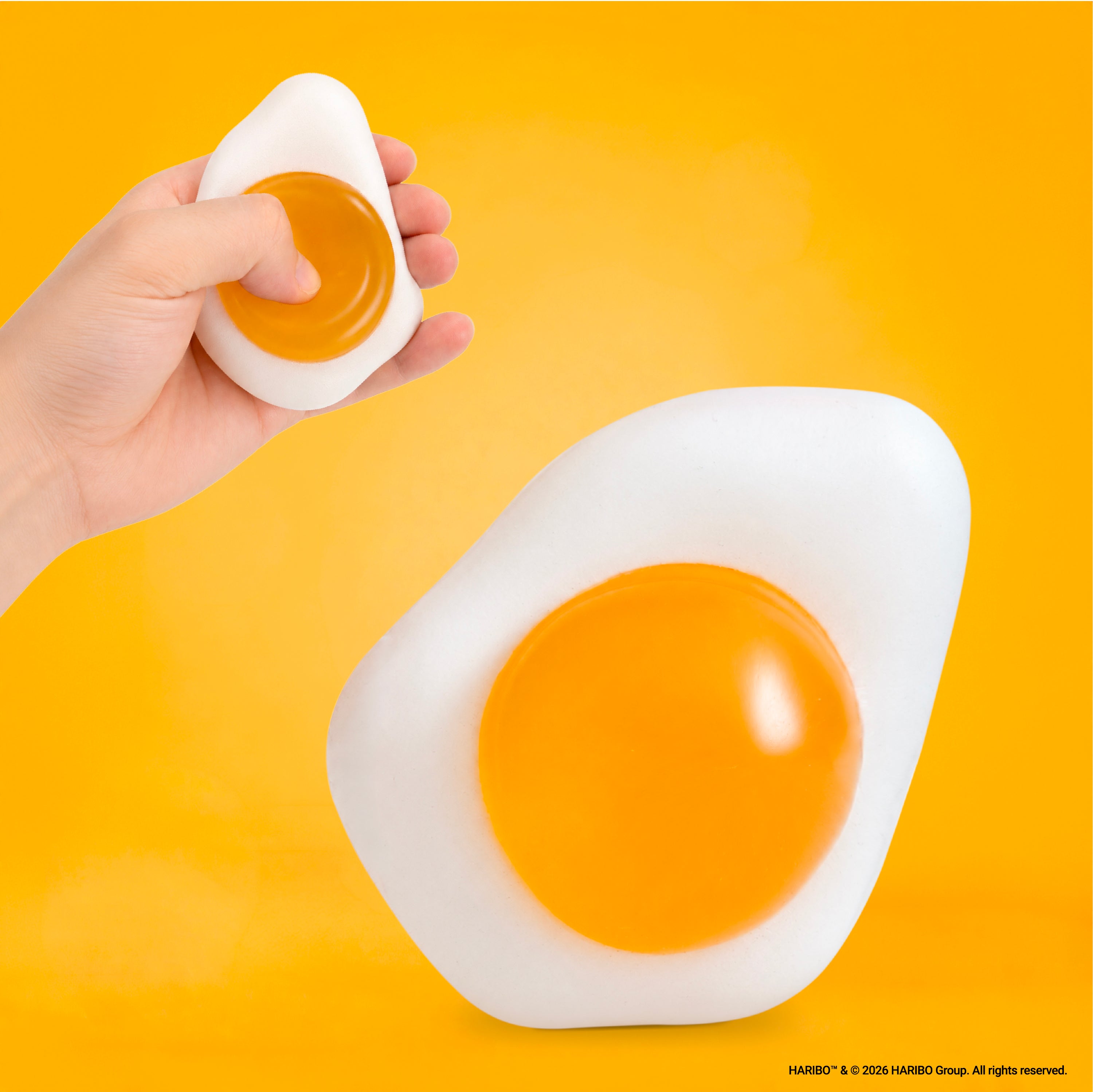 HARIBO: Fried Egg Squishy Toy