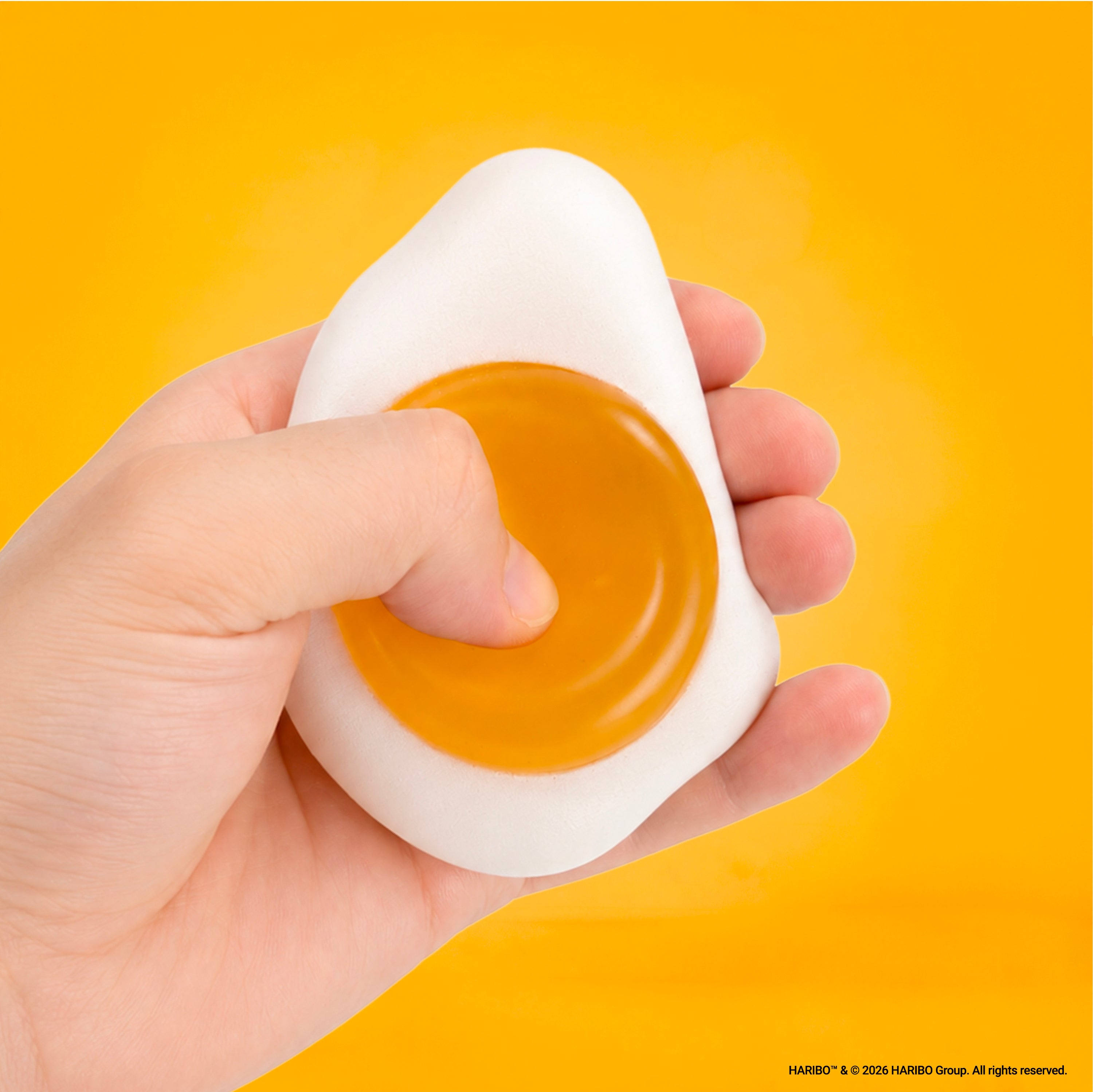 HARIBO: Fried Egg Squishy Toy