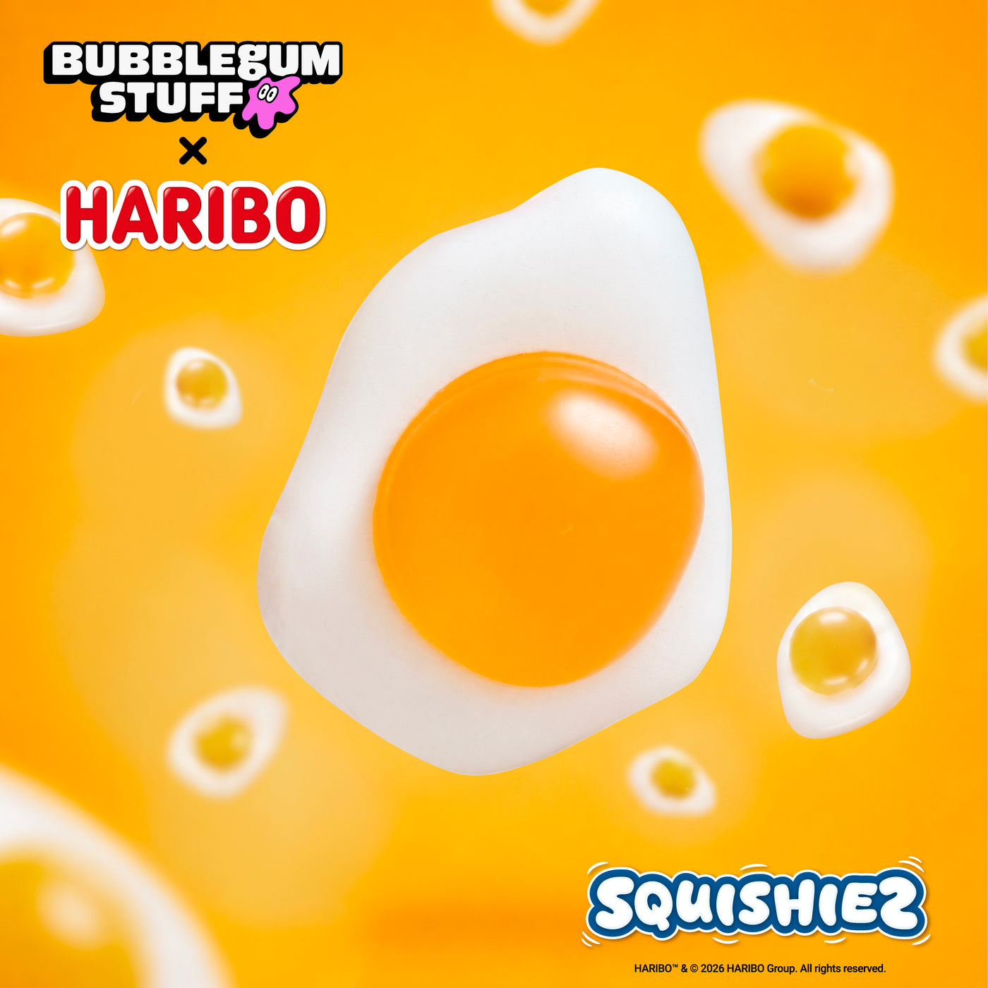 Haribo: Fried Egg Squishy Toy