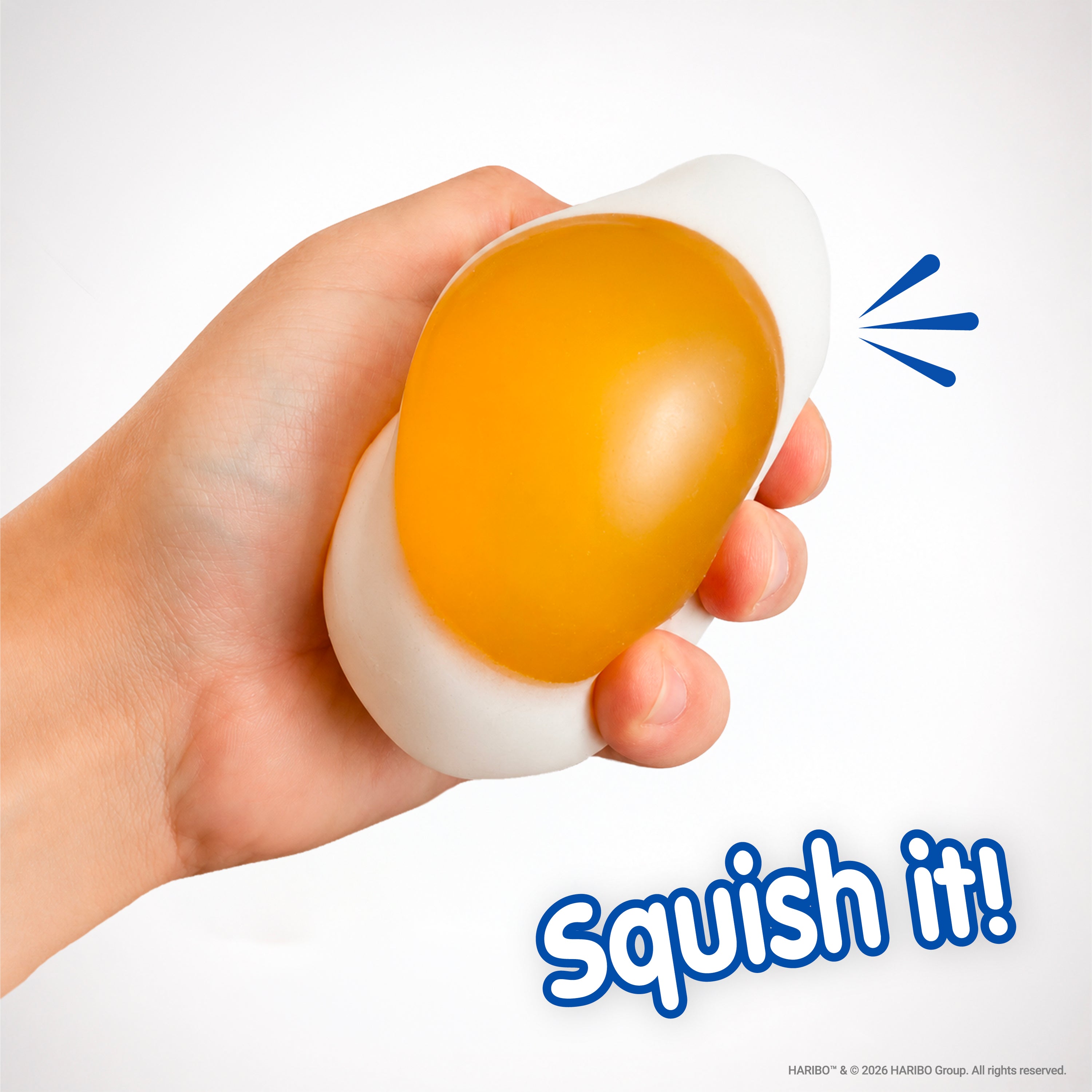 HARIBO: Fried Egg Squishy Toy